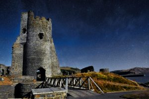 gray concrete castle scenery